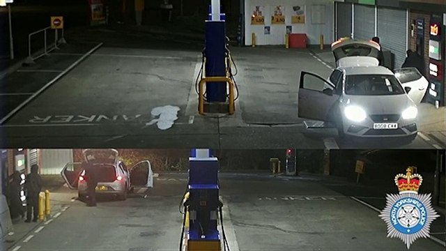 Caught on camera - attempts to steal cash from cash machines across country and police pursuit