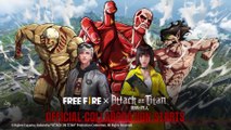 Free Fire x Attack on Titans - trailer de la colaboración oficial