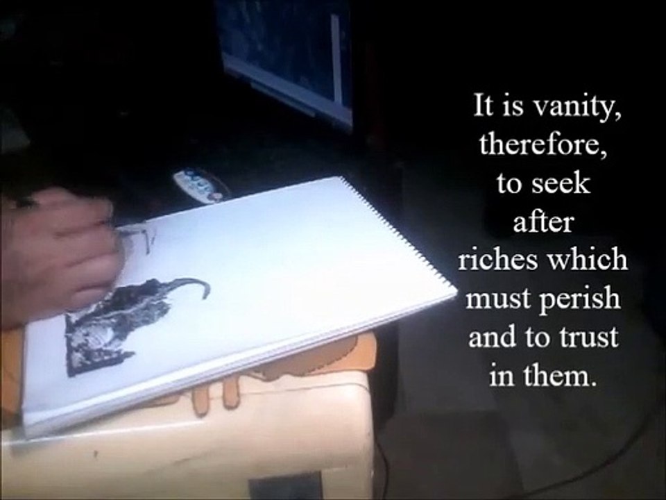 VLOG# 043: THOMAS KEMPIS' MY IMITATION OF CHRIST SKETCH: CONTEMPT OF THE WORLD