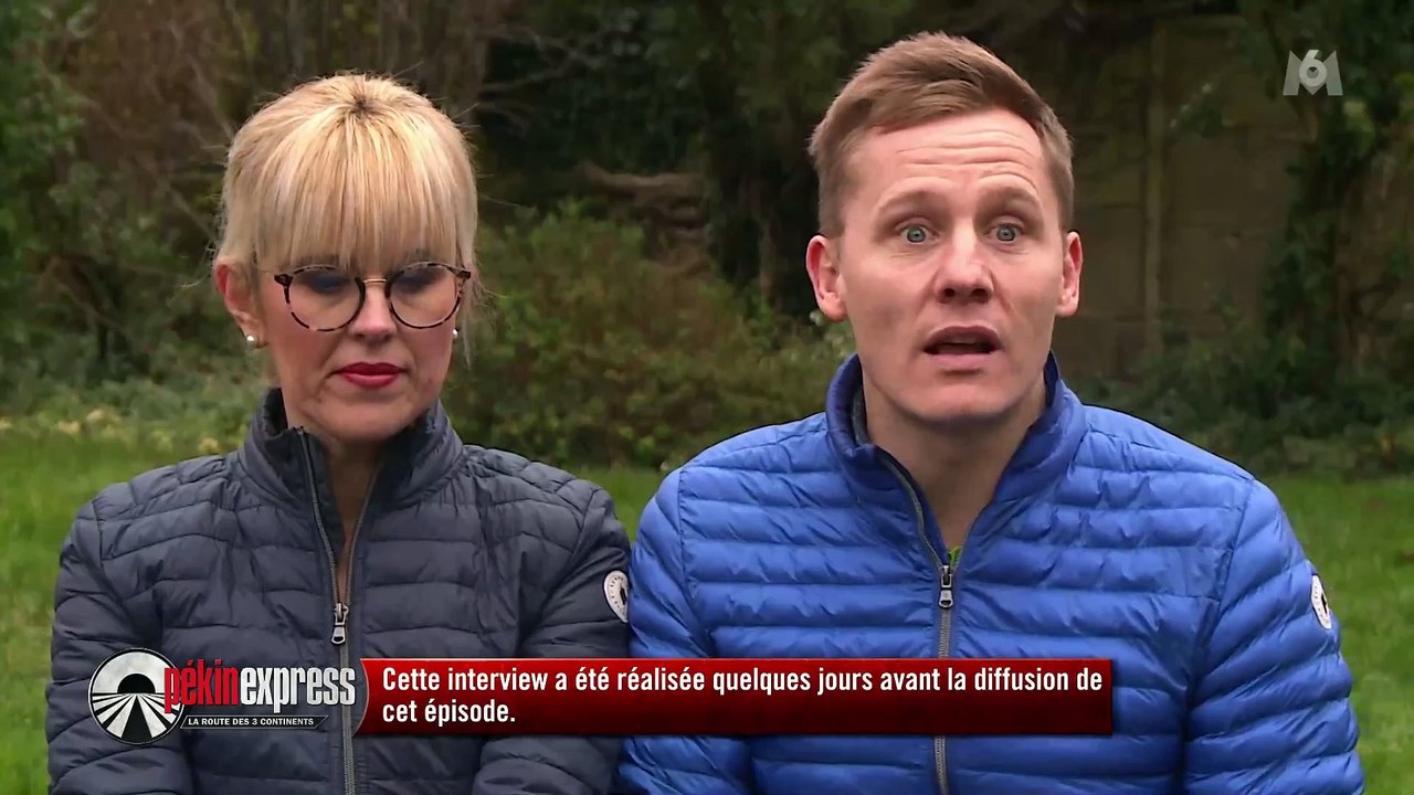 Images de l'accident impliquant Aurore et Jonathan, dans "Pékin Express", sur M6