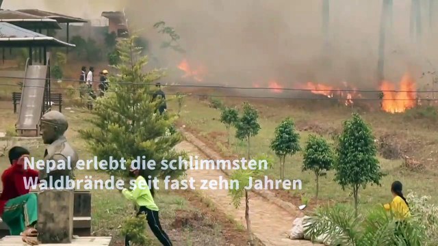 Nepal leidet unter Walbdränden und Rauchdecke