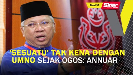 'Sesuatu' tak kena dengan UMNO sejak Ogos: Annuar