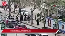 Bursa'nın en işlek caddesinde korona halayı çektiler
