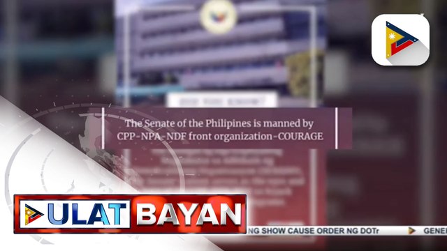 NICA Director: May mga empleyado ng senado na kasapi ng CPP-NPA-NDF; Senate President Sotto, pinabulaanan ang alegasyon at sinabing baka 'misinformed' lang ang NICA Chief