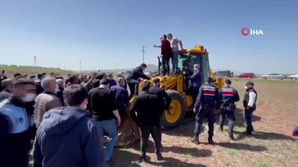 Başkent'te hobi bahçeleri yıkımında gerginlik