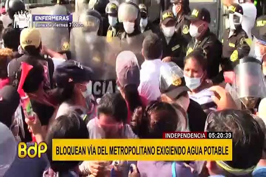 Desbloquean vía del Metropolitano luego de 13 horas