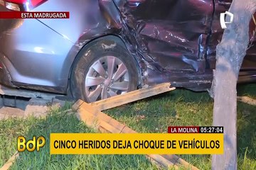 Accidente de tránsito en La Molina deja cinco personas heridas