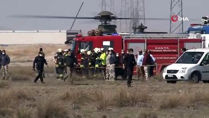 Konya'da Türk Yıldızları'na ait uçak düştü! Pilot şehit oldu