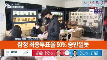 4·7 재보선 투표율 50% 중반…서울은 58%