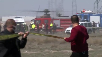 Konya'da askeri uçak düştü. Olay yerine çok sayıda polis, ambulans. itfaiye ve AFAD ekipleri sevk edildi.
