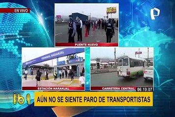 Download Video: Paro de transporte público: Desorden se registra en los alrededores del Terminal Naranjal