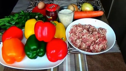 Download Video: Stuffed Peppers.Stuffed Peppers With Ground Beef.Beef And Rice Stuffed Peppers Recipe