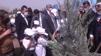 DİYARBAKIR - Hatıra ormanında ilk fidan toprakla buluşturuldu