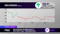 Deliveroo shares rally on first full trading day
