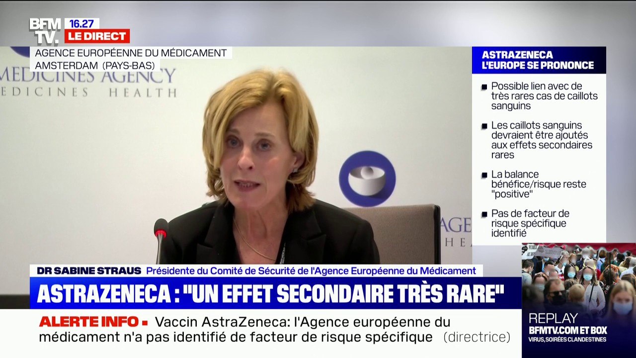Effets secondaires du vaccin AstraZeneca: le Comité de sécurité de l'Agence européenne du médicament "n'a pas conclu que l'âge et le genre étaient des facteurs de risques clairs"