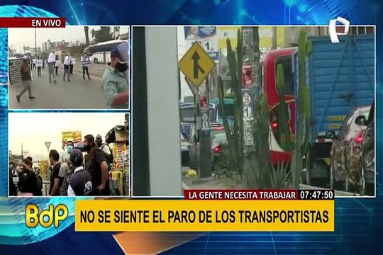 Paro de transportistas: habrá tolerancia de 2 horas de ingreso a trabajadores