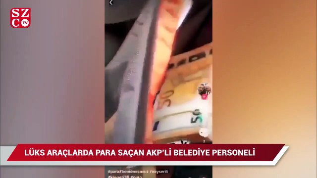 Para saçma görüntüleri ortaya çıkan kişi AKP’li belediye personeli çıktı