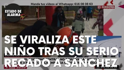 Este es el vídeo viral de un niño que le envía un serio recado a “Perro" Sánchez