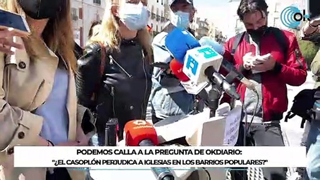 Podemos calla a la pregunta de OKDIARIO: "¿El casoplón perjudica a Iglesias en los barrios populares?"