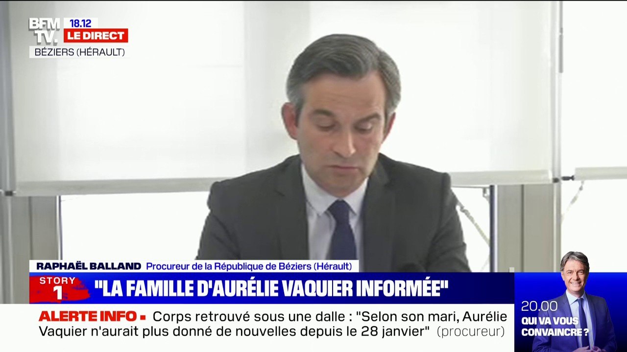 Corps retrouvé sous une dalle: "Le compagnon d'Aurélie Vaquier a été placé en garde à vue après la découverte du corps", selon le procureur