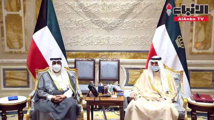 الأمير استقبل ولي العهد والغانم والخالد ورئيس حكومة الوحدة الوطنية في دولة  ليبيا