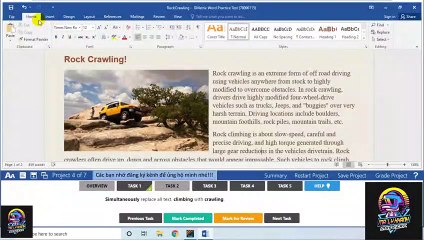 Project 4 Gmetrix Word 2016 Exam 1 - Hướng Dẫn Tiếng Việt - MOS Word 2016