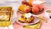 Peaches and Cream French Toast Bake