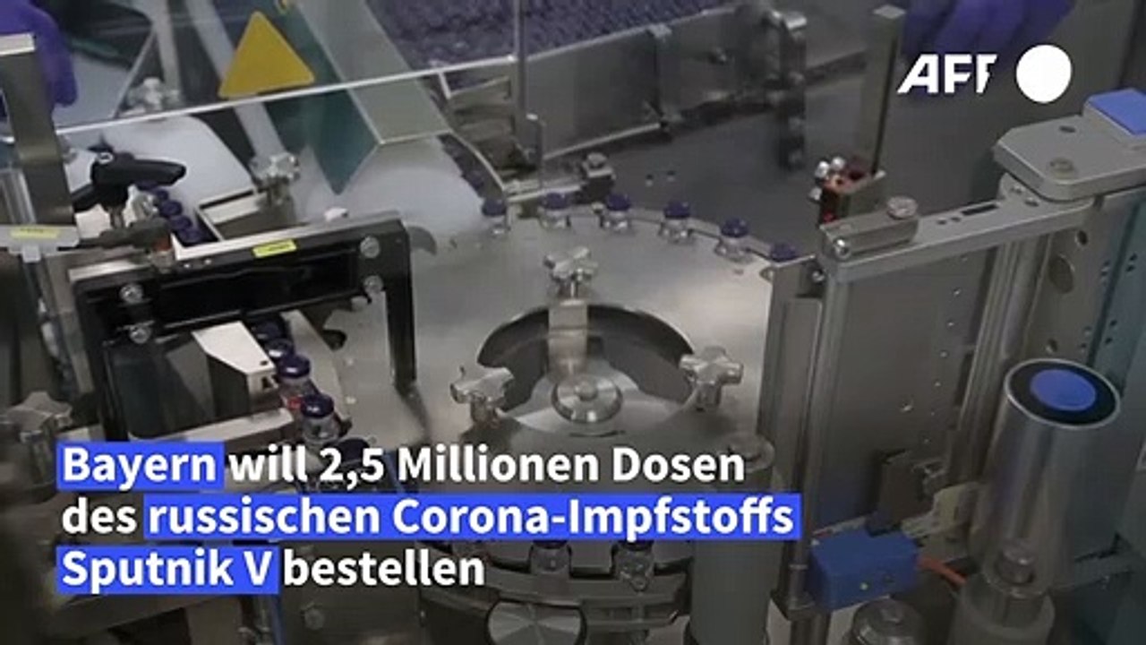 Bayern will 2,5 Millionen Dosen von russischem Impfstoff Sputnik V bestellen