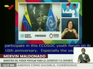 Venezuela ratifica ante ONU compromiso de promover a los jóvenes como agentes para la transformación