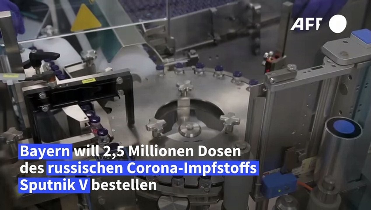 Bayern will 2,5 Millionen Dosen von russischem Impfstoff Sputnik V bestellen