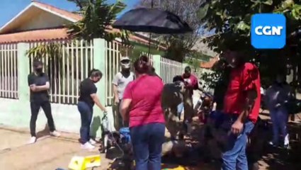 Motociclista fica ferido em grave acidente na Rua Vicente Machado, na Região do Lago