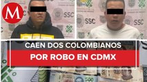 Detienen a 2 colombianos por asalto con navaja en CDMX
