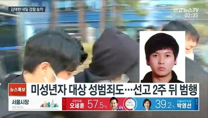 김태현 성범죄 전과 드러나…"우발 범행" 주장