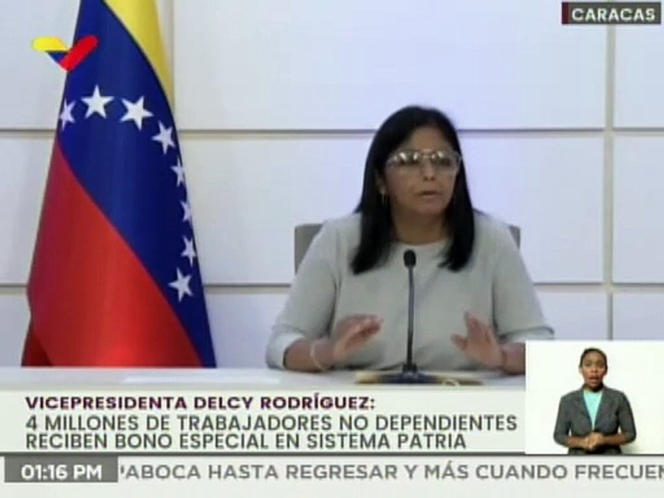 Delcy Rodríguez: Quedan prohibidos los desalojos en locales comerciales y residenciales en el país durante la pandemia