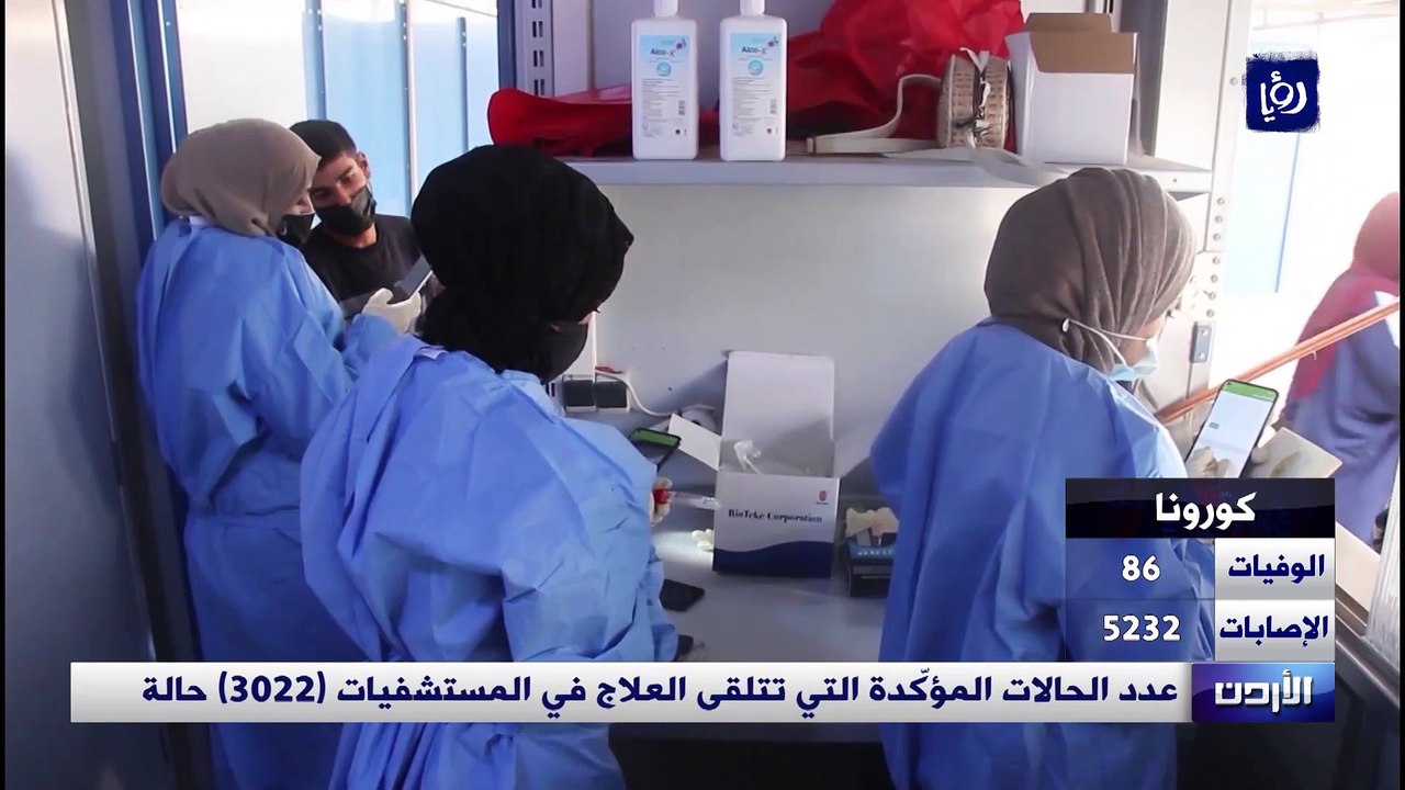 عدد الحالات المؤكّدة التي تتلقى العلاج في المستشفيات (3022) حالة