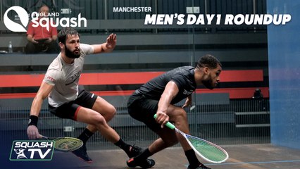 Squash: AJ Bell England Squash Super 8 2021 - Mens Roundup - Day 1