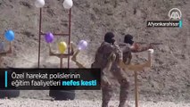 Özel harekat polislerinin eğitim faaliyetleri nefes kesti