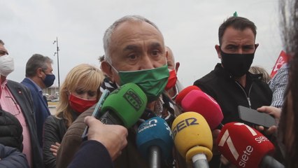 Concentración de UGT en Algeciras por el proyecto Fondo de Barril de Cepsa