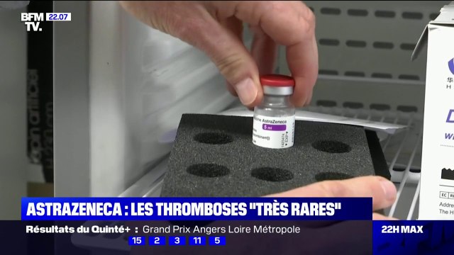 Vaccin AstraZeneca: les caillots sanguins, un effet secondaire très rare pour l’Agence européenne du médicament