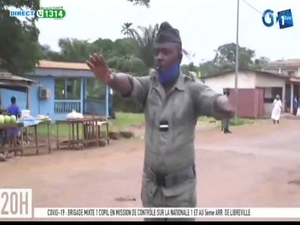 RTG/ Mission de contrôle de la brigade mixte de la COPIL sur la national 1 et au 5e arrondissement de Libreville