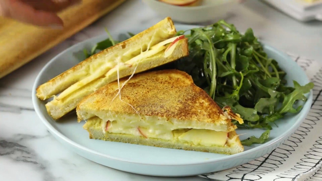 Parmigiano-Crusted Grilled Cheese