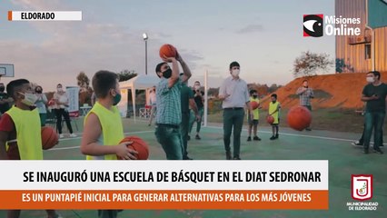 Se inauguró una Escuela de Básquet en el DIAT SEDRONAR