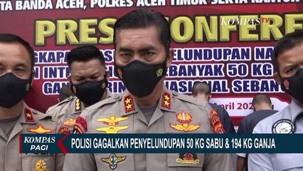 Tim Gabungan Gagalkan Peredaran 50 Kg Sabu dan 194 Kg Ganja Jaringan Internasional