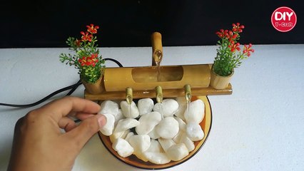 How To Make Water Floor Bamboo Water Fountain Using Bamboo / Diy
