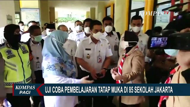 Wagub DKI Jakarta Tinjau Uji Coba Sekolah Tatap Muka, Ini Aturannya