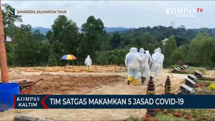 Tim Satgas Makamkan 5 Jasad Covid-19