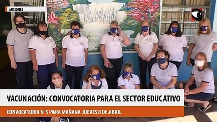 Vacunación en Misiones: convocatoria para el sector educativo el jueves 08