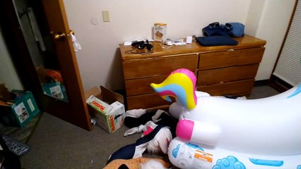 Riding My Inflatable Unicorn