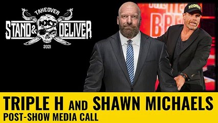 HHH & Shawn Michaels' NXT Takeover Stand & Deliver Night 1 Post Media Call