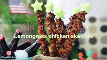 Vietnamese Lemongrass Chicken Skewers (Gà Xiên Nướng)